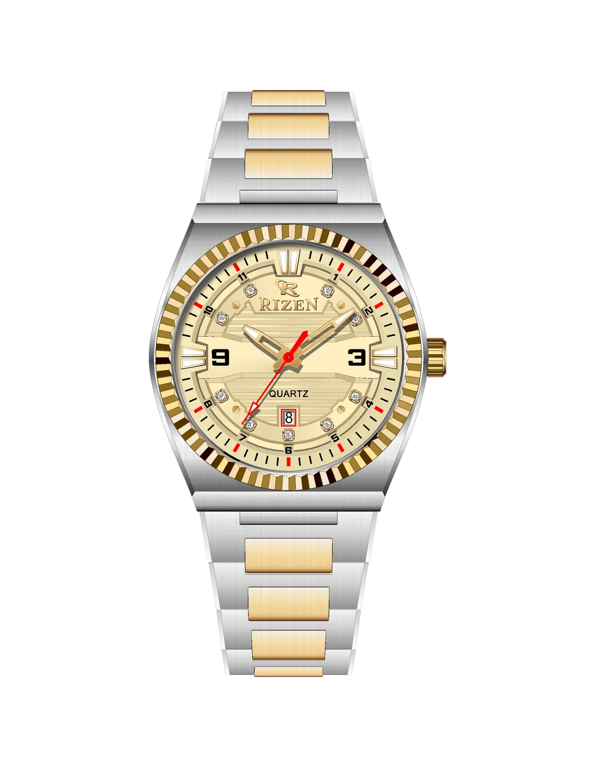 Rizen Valmont RZ-0819 Two Tone Stainless Steel Quartz
