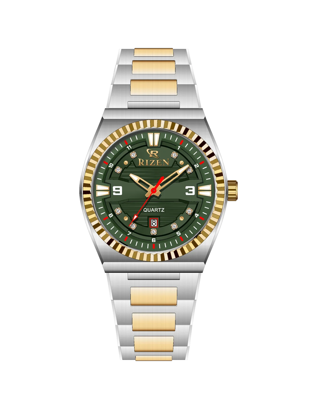 Rizen Valmont RZ-0819 Two Tone Stainless Steel Quartz