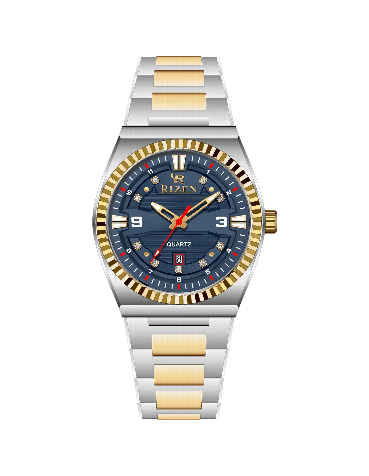 Rizen Valmont RZ-0819 Two Tone Stainless Steel Quartz