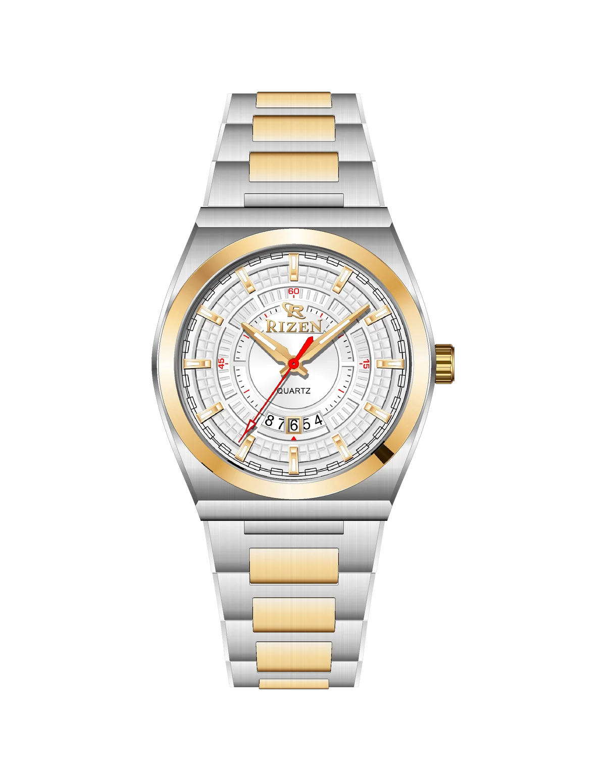 Rizen Valmont RZ-0819 Two Tone Stainless Steel Quartz