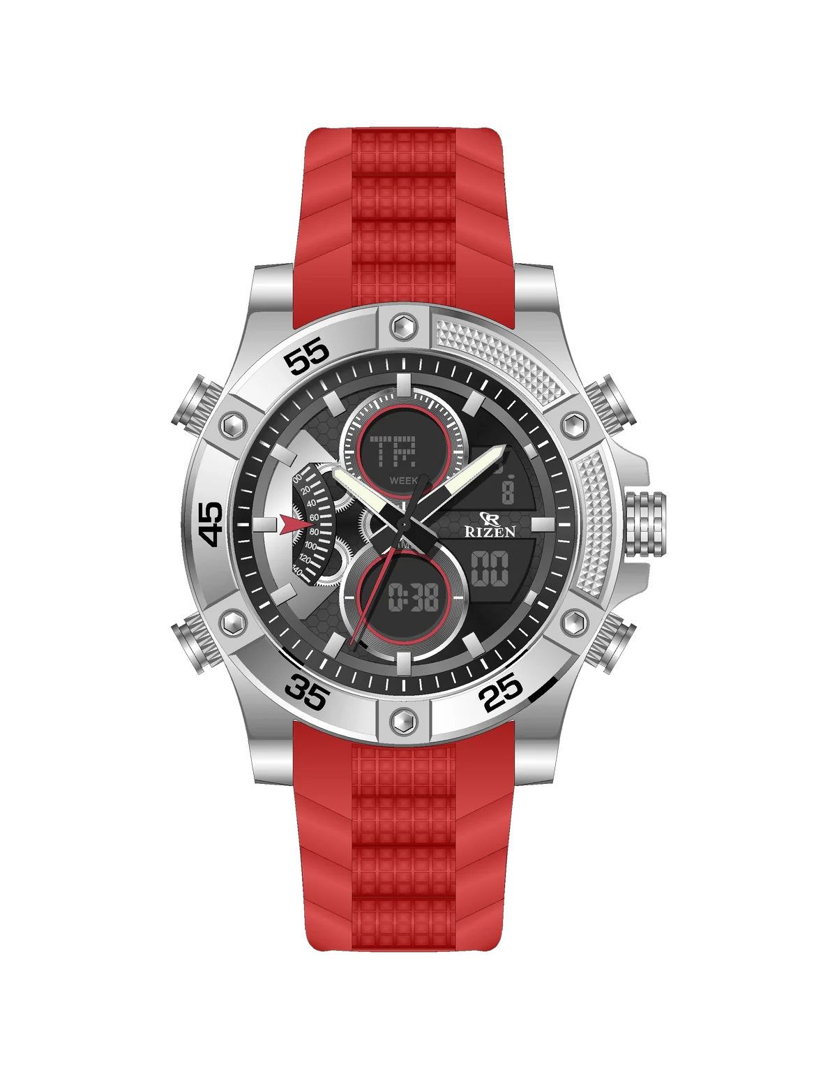Rizen Zeno RZ-0863 Salicon Strap Quartz