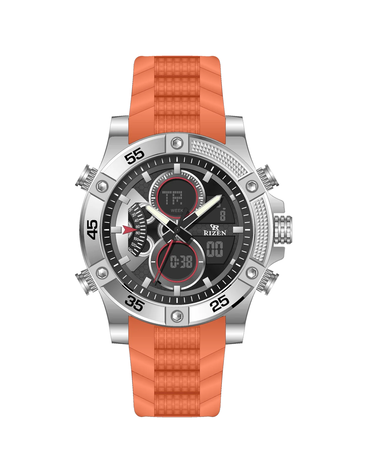 Rizen Zeno RZ-0863 Salicon Strap Quartz