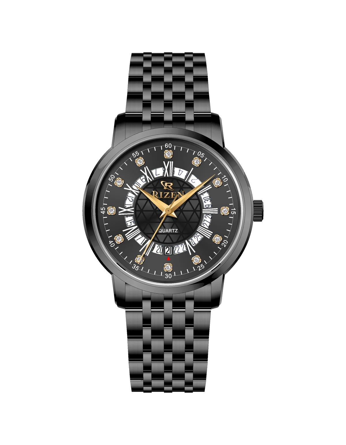 Rizen Zevron RZ-0830 Black stainless steel Quartz