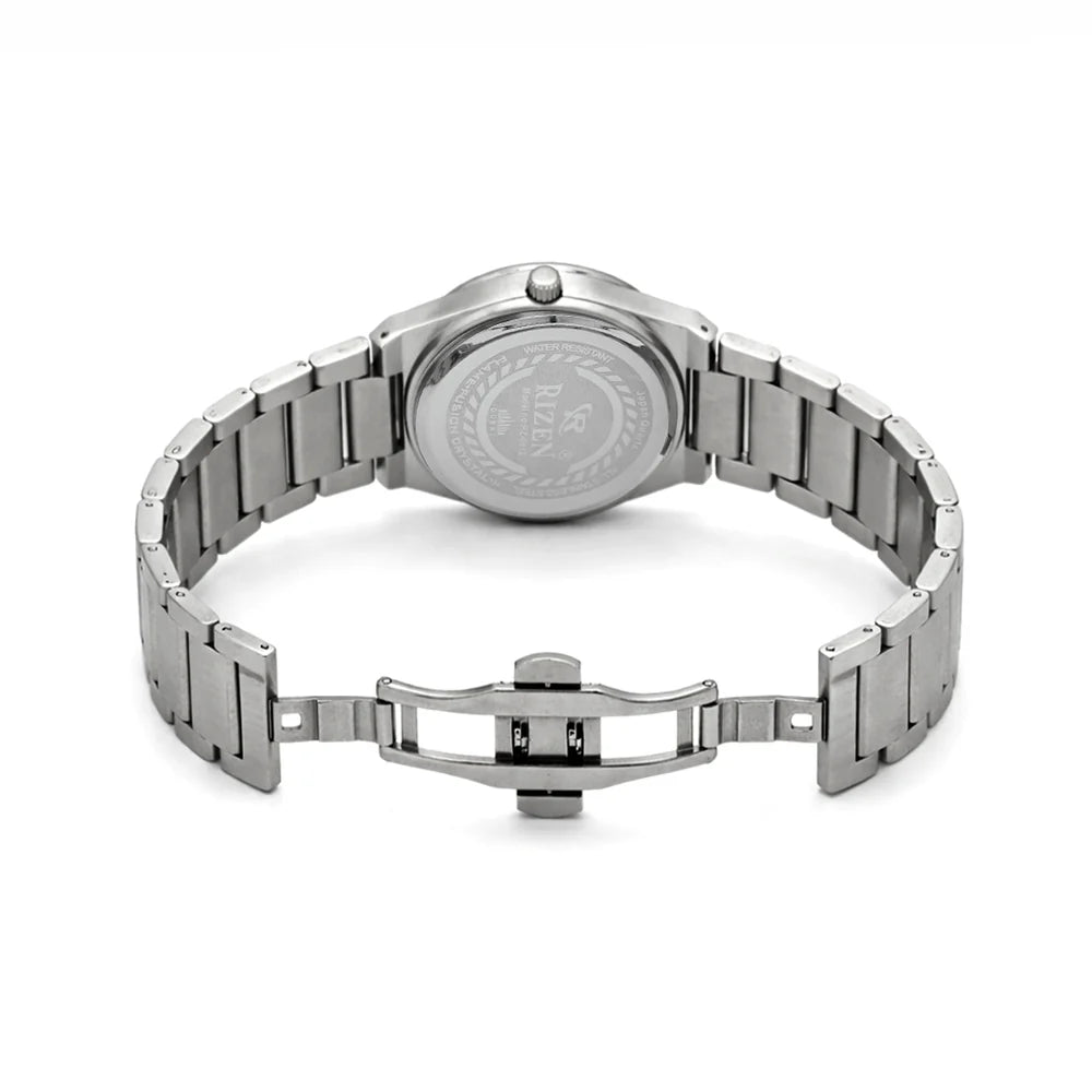 Rizen Aether Silver RZ-0912 Stainless Steel Quartz