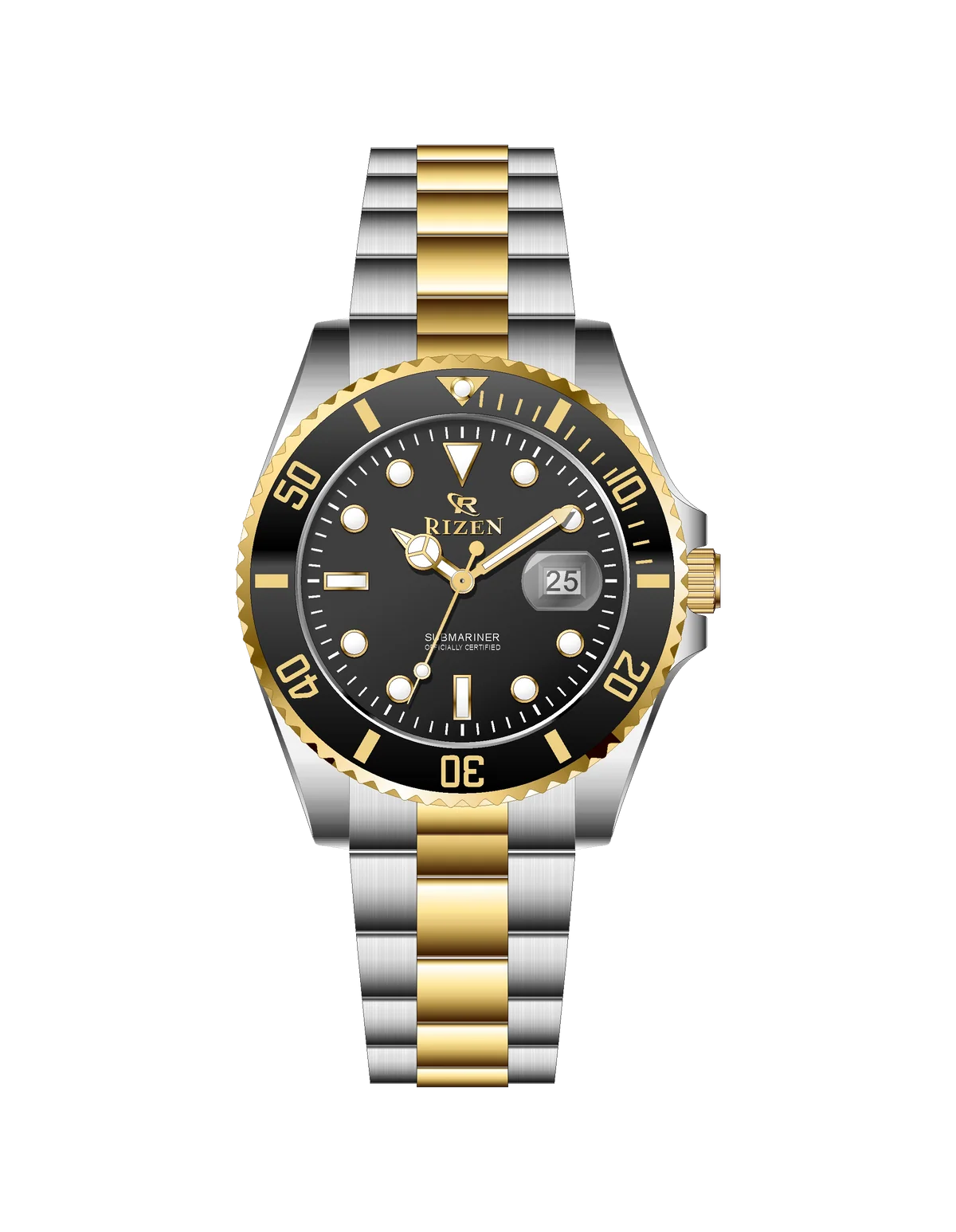 Rizen Altair RZ-0926 Two Tone stainless steel Quartz