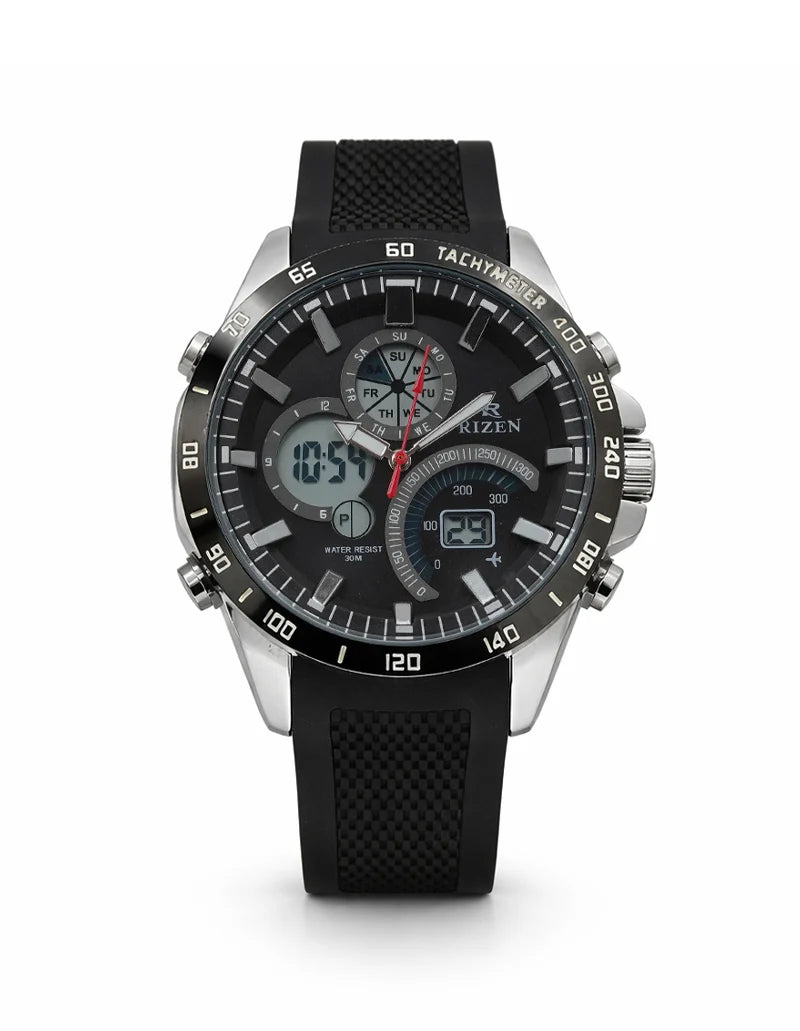 Rizen Apex RZ-0897 Salicon Strap Quartz