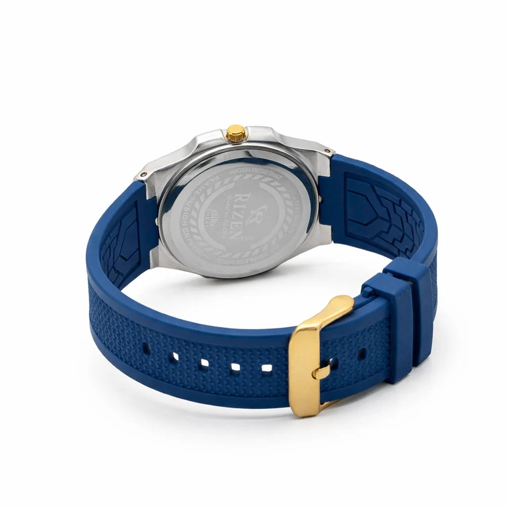 Rizen Atlas Gold RZ-0908 Silicon Strap Quartz