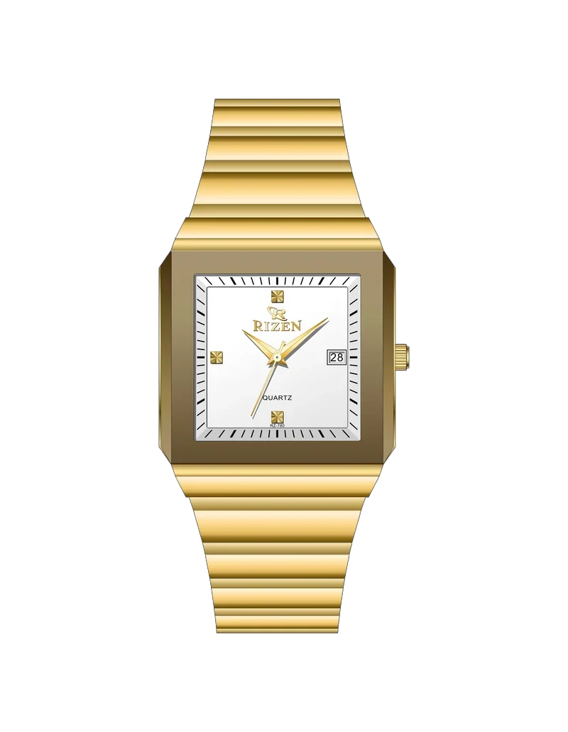 Rizen Dominion RZ-780 Gold stainless steel Quartz