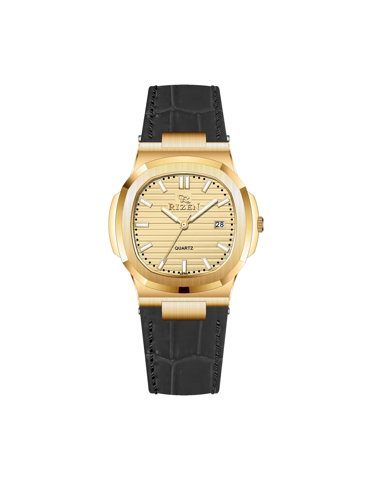 Rizen Kate Gold RZ-0757L LEATHER STRAP Quartz