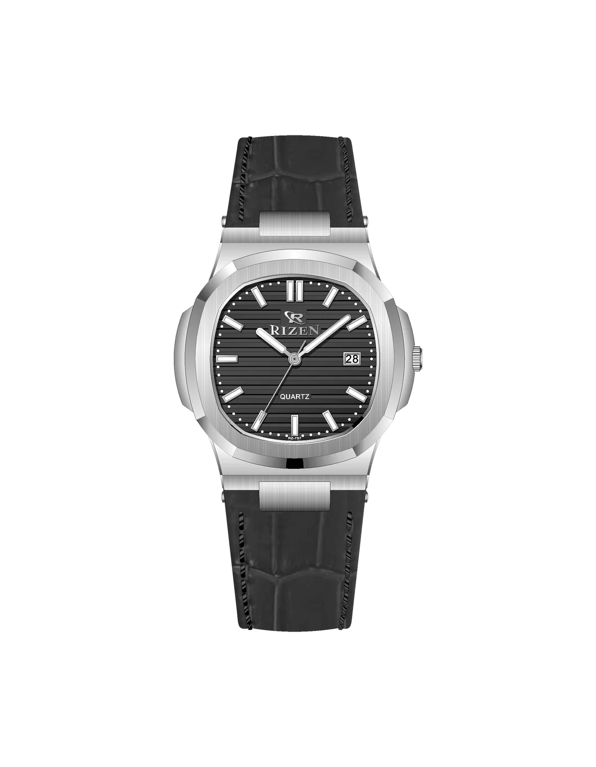 Rizen Kate Silver RZ-0757L LEATHER STRAP Quartz