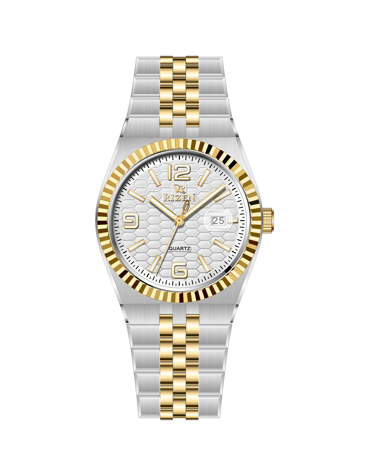 Rizen Mosaic RZ-0923 Two Tone stainless steel Quartz