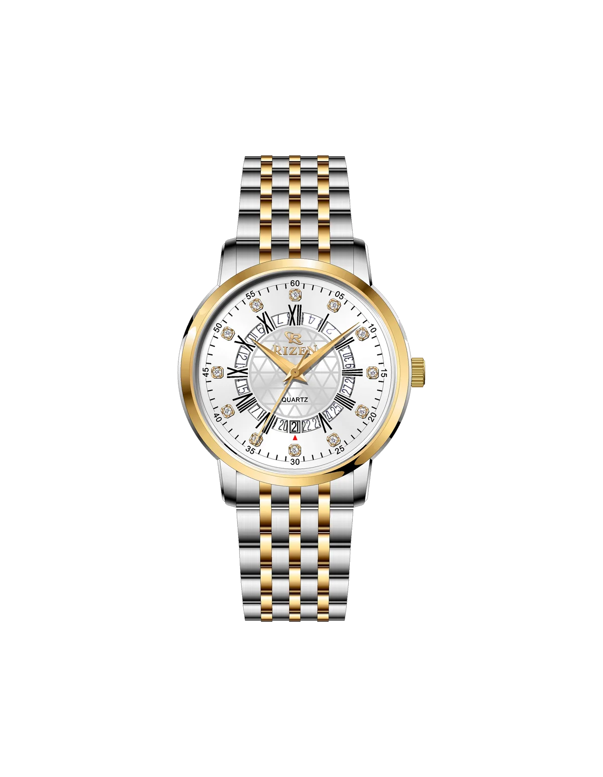 Rizen Novera RZ-0830L Two Tone Stainless Steel Quartz