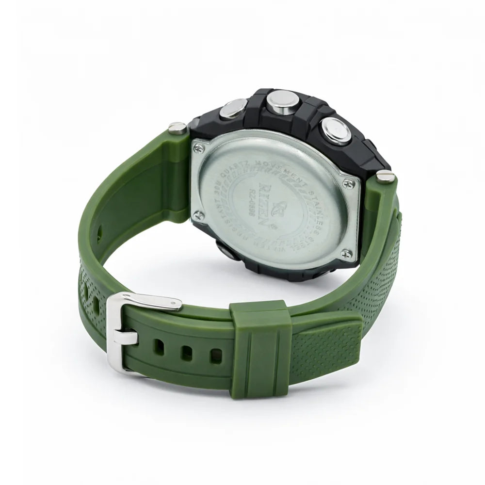 Rizen Polyclad RZ-0898 Silicone Strap Quartz