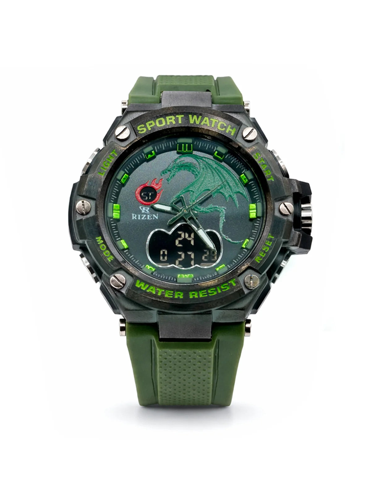 Rizen Polyclad RZ-0898 Silicone Strap Quartz