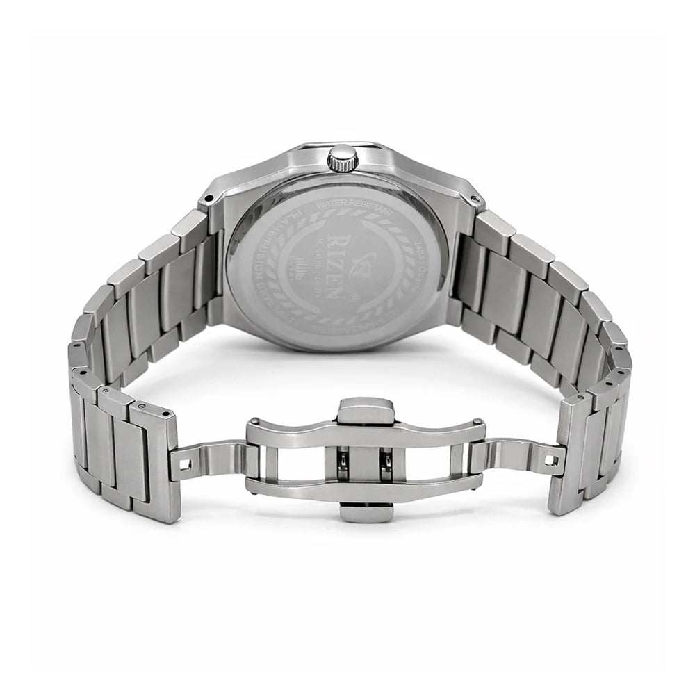 Rizen Premo Shine RZ-0911 Silver Stainless Steel Quartz