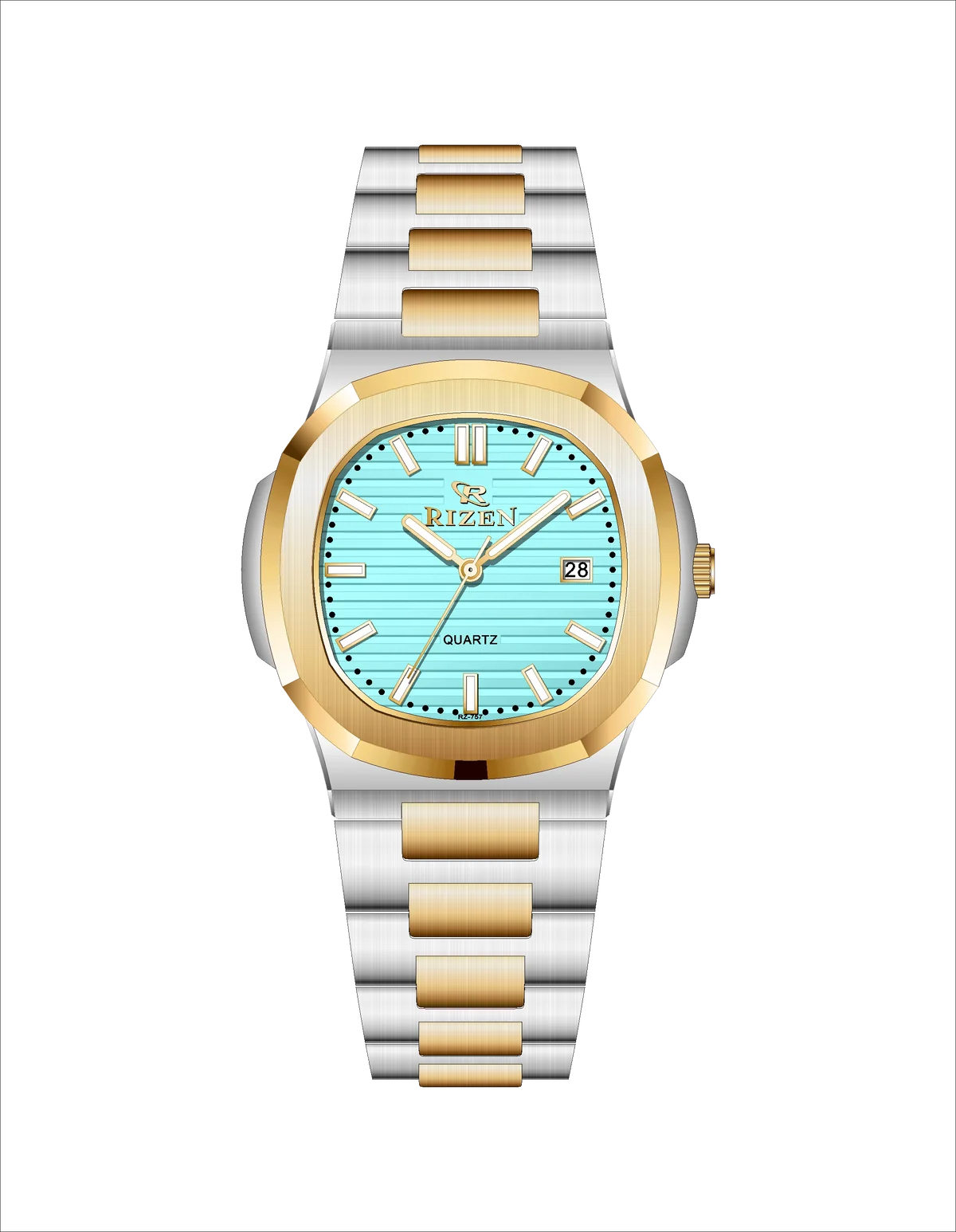 Rizen Raelix RZ-0757 Two Tone Stainless Steel Quartz