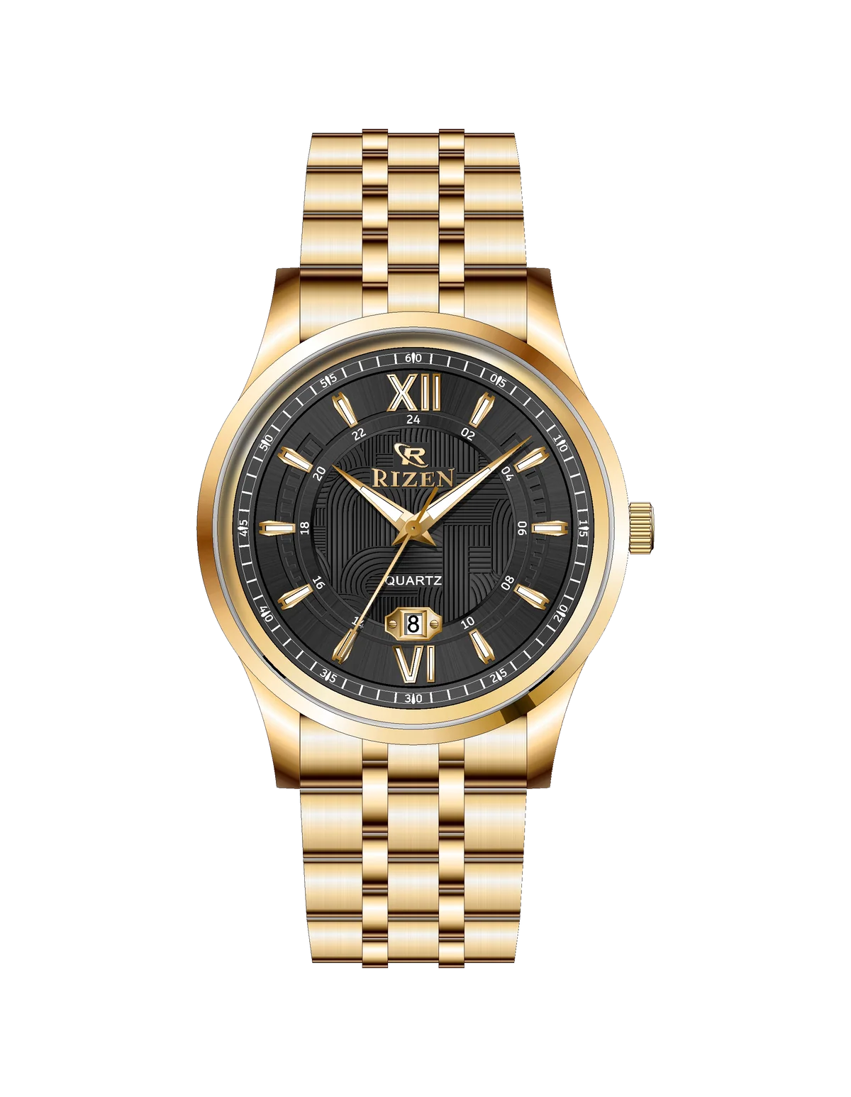 Rizen Stravon Gold RZ-0832 Stainless Steel Quartz