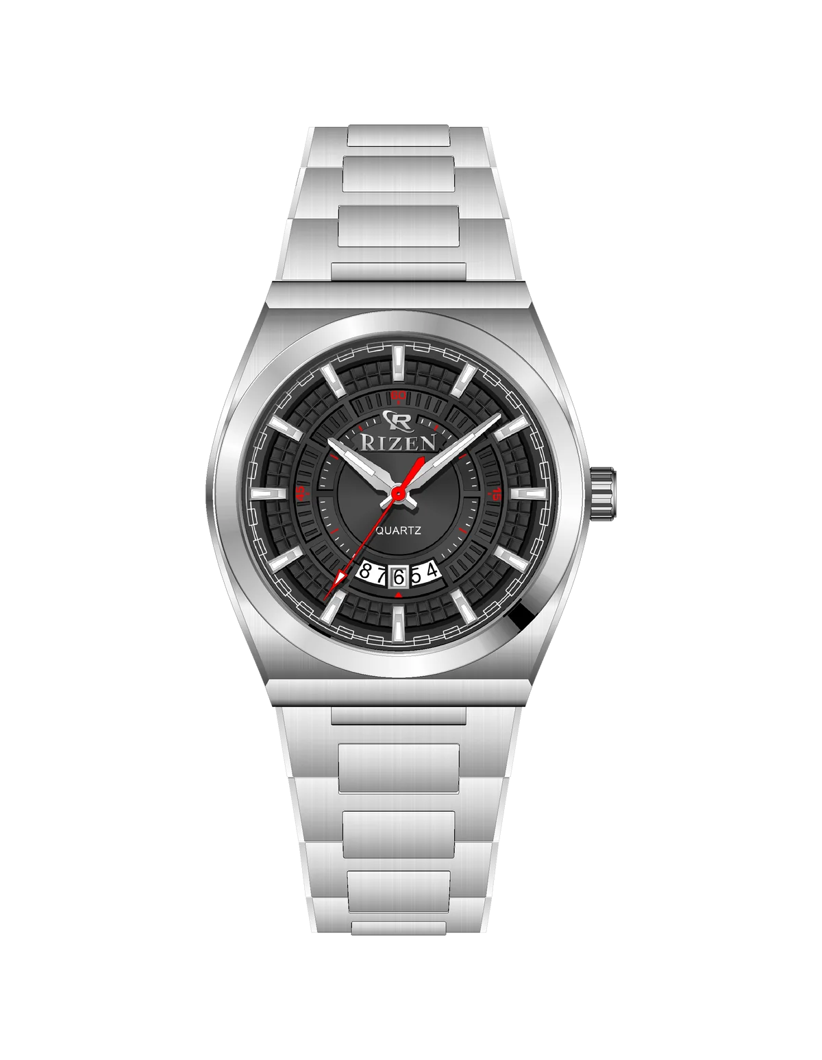 Rizen Valmont RZ-0819 Silver Stainless Steel Quartz