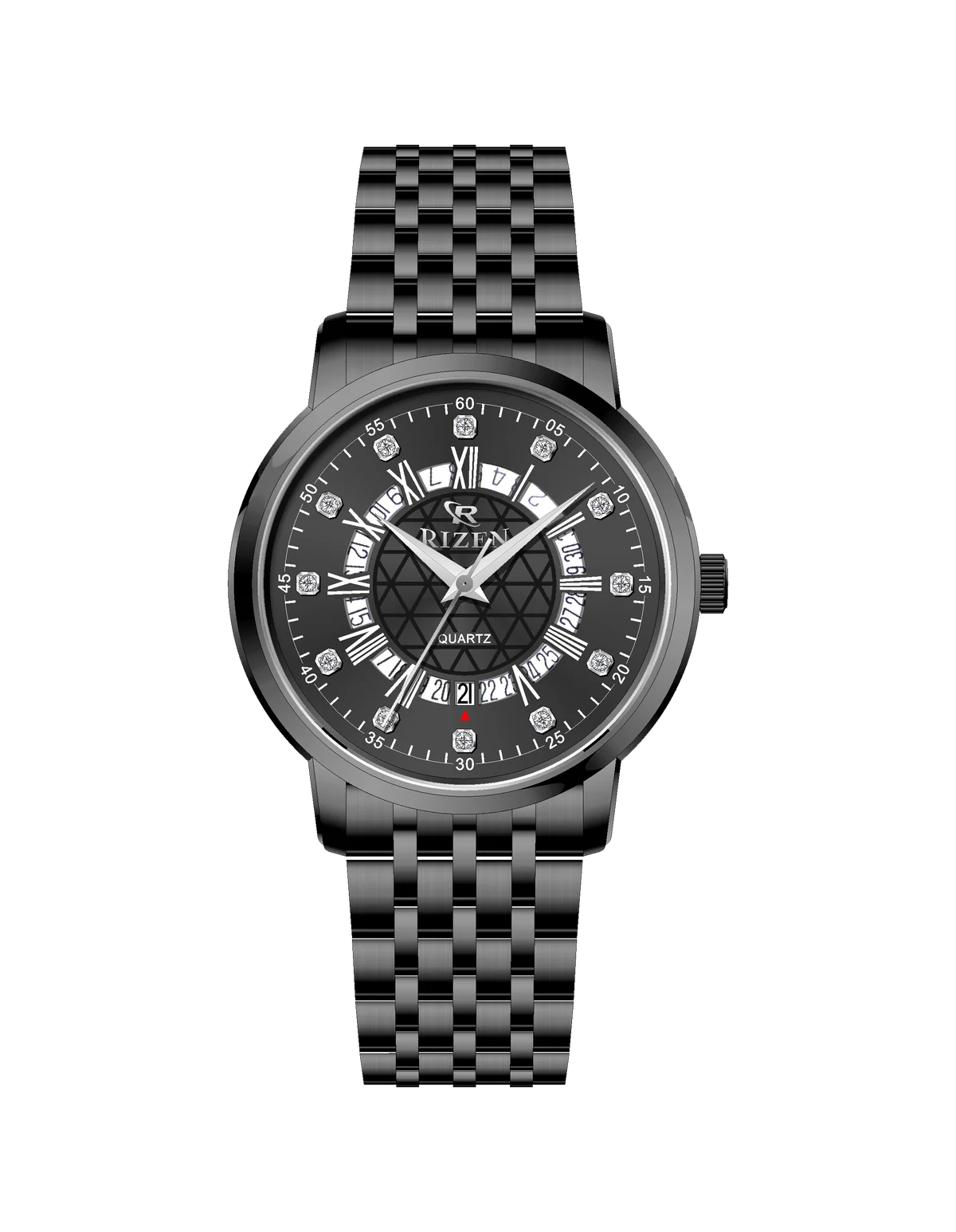 Rizen Zevron RZ-0830 Black stainless steel Quartz
