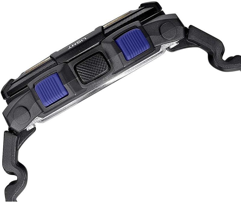SGW-500H-2BVDR Casio Black Dial Resin Strap Analog Digital Quartz Men's Watch. - Timecheck