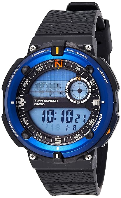 SGW-600H-2ADR Casio Outdoor Twin Sensor Digital Dial Dial Men's Watch. - Timecheck