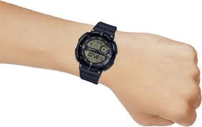 SGW-600H-9ADR Casio Outdoor Analog-Digital Black Dial Men's Watch. - Timecheck