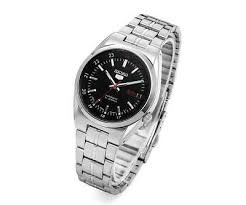 SNK571J1 Seiko 5 Automatic Date-Day Black Dial Men's Watch - Timecheck