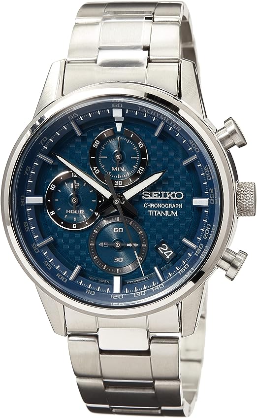 SSB387P1 Seiko Men's Watch Quartz Titanium With Stainless Steel Strap - Timecheck