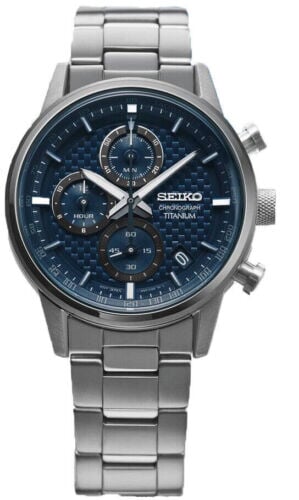 SSB387P1 Seiko Men's Watch Quartz Titanium With Stainless Steel Strap - Timecheck