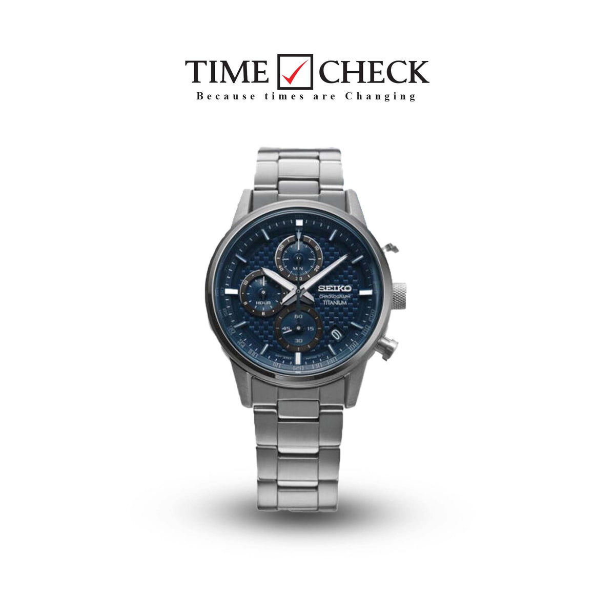 SSB387P1 Seiko Men's Watch Quartz Titanium With Stainless Steel Strap - Timecheck