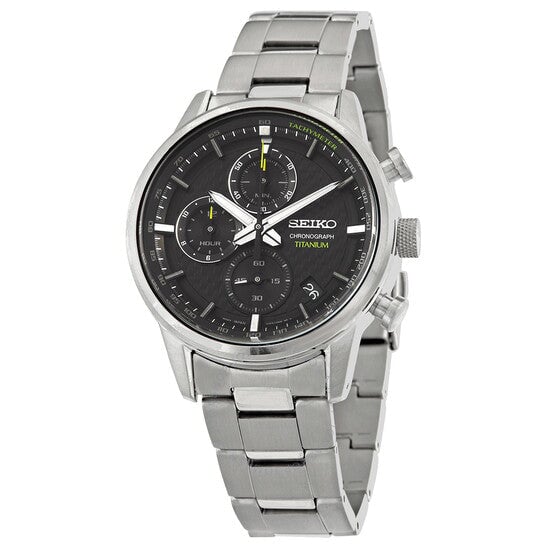 SSB389P1 Seiko Chronograph Men’s Watch Stainless Steel With Titanium. - Timecheck