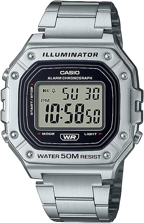 W-218HD-1AVDF Casio Classic Digital Display Quartz Men's Watch. - Timecheck