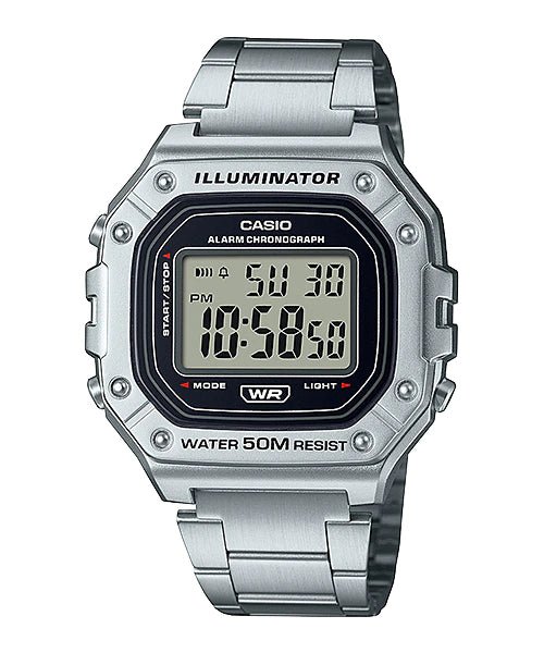 W-218HD-1AVDF Casio Classic Digital Display Quartz Men's Watch. - Timecheck