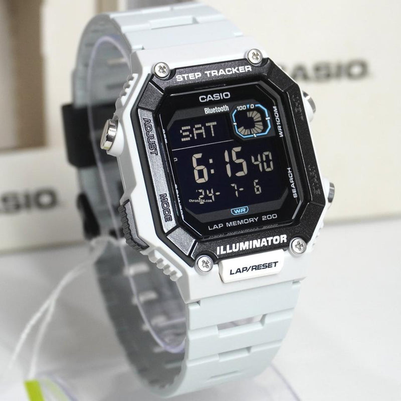 WS-B1000-8BVEF Casio Digital LED Illuminator Quartz Digital Men's Watch. - Timecheck
